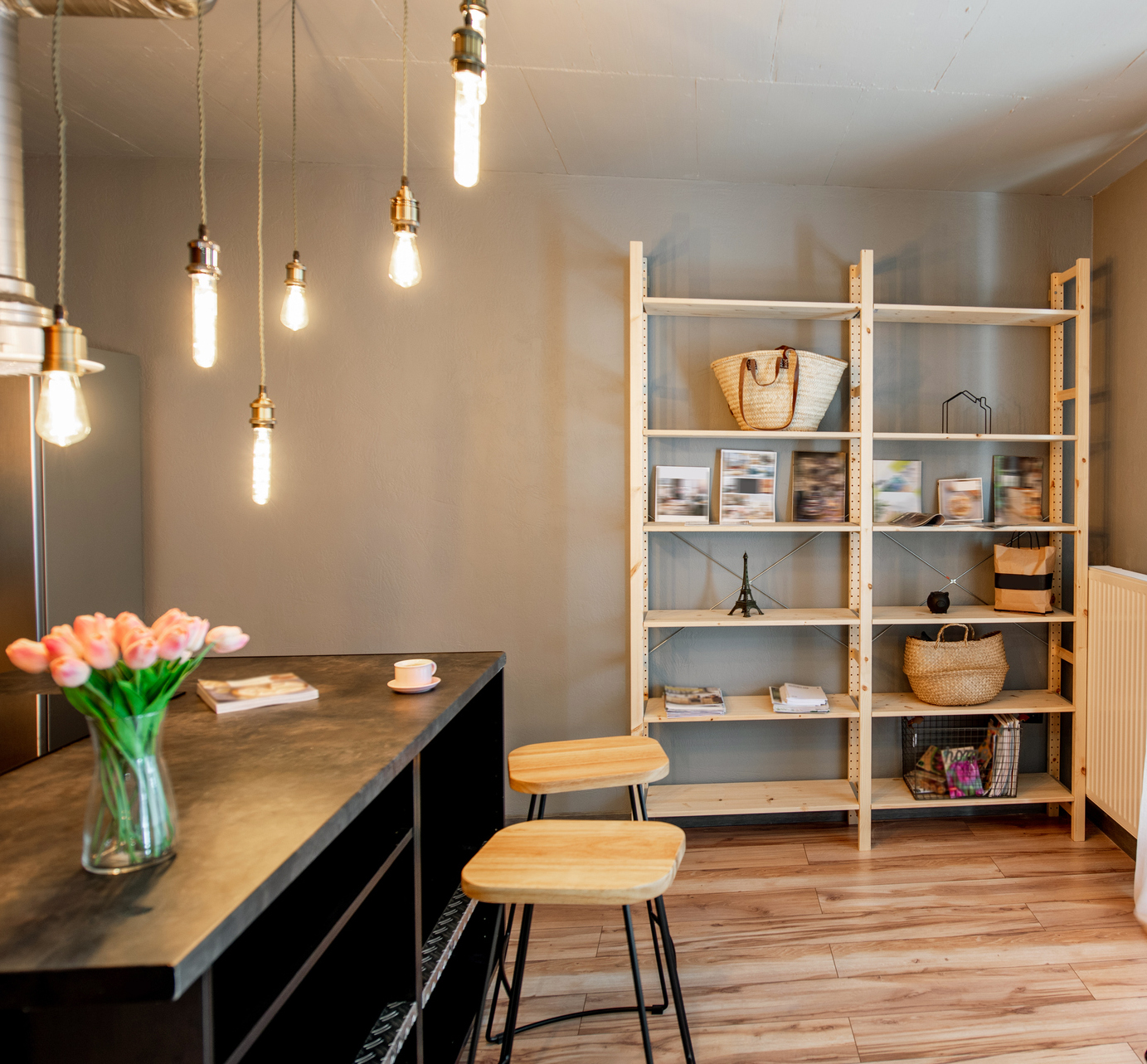 dining room industrial interior design